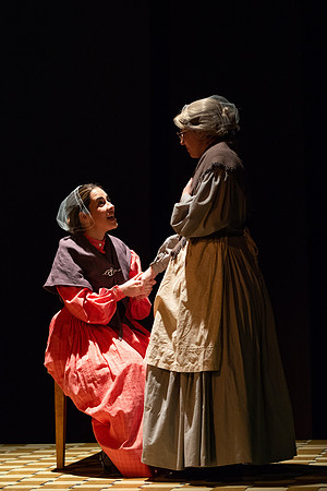 Students perform "As It is in Heaven" in the Snow Drama Theater.