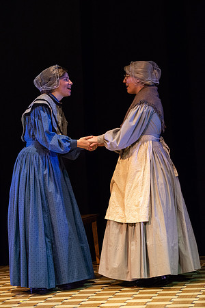 Students perform "As It is in Heaven" in the Snow Drama Theater.