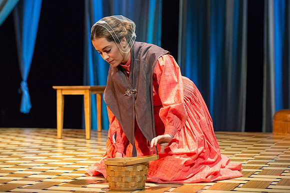 Students perform "As It is in Heaven" in the Snow Drama Theater.