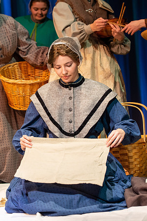 Students perform "As It is in Heaven" in the Snow Drama Theater.
