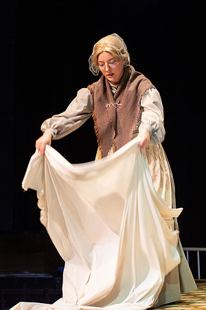 Students perform "As It is in Heaven" in the Snow Drama Theater.
