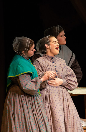 Students perform "As It is in Heaven" in the Snow Drama Theater.