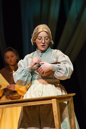 Students perform "As It is in Heaven" in the Snow Drama Theater.