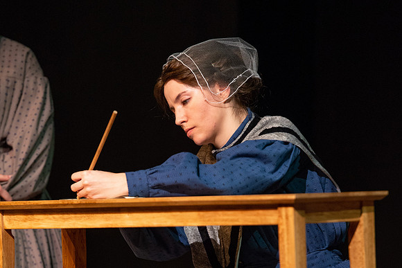 Students perform "As It is in Heaven" in the Snow Drama Theater.