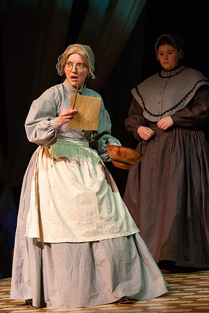 Students perform "As It is in Heaven" in the Snow Drama Theater.