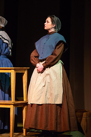 Students perform "As It is in Heaven" in the Snow Drama Theater.