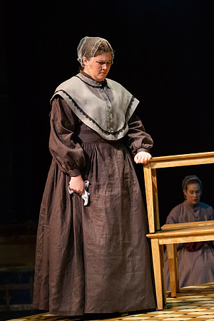 Students perform "As It is in Heaven" in the Snow Drama Theater.