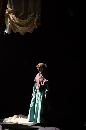 Students perform "As It is in Heaven" in the Snow Drama Theater.