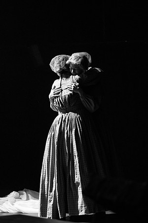 Students perform "As It is in Heaven" in the Snow Drama Theater.