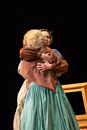 Students perform "As It is in Heaven" in the Snow Drama Theater.