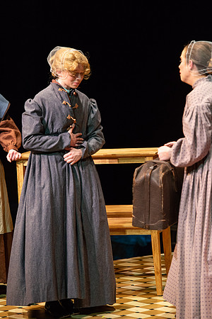 Students perform "As It is in Heaven" in the Snow Drama Theater.