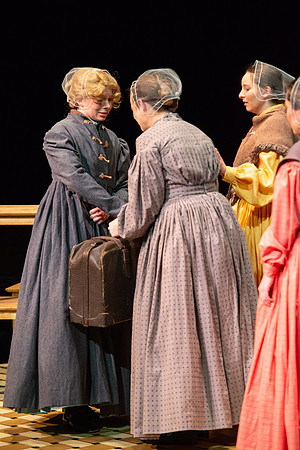 Students perform "As It is in Heaven" in the Snow Drama Theater.