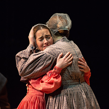 Students perform "As It is in Heaven" in the Snow Drama Theater.