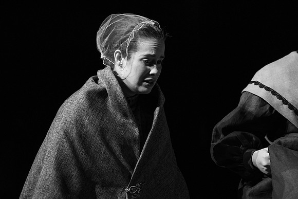 Students perform "As It is in Heaven" in the Snow Drama Theater.