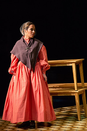 Students perform "As It is in Heaven" in the Snow Drama Theater.