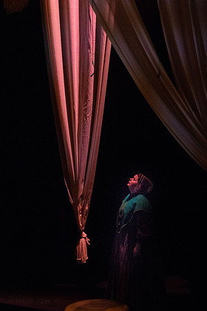 Students perform "As It is in Heaven" in the Snow Drama Theater.