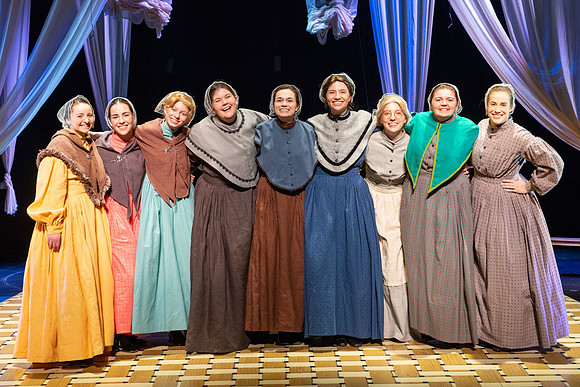 Students perform "As It is in Heaven" in the Snow Drama Theater.