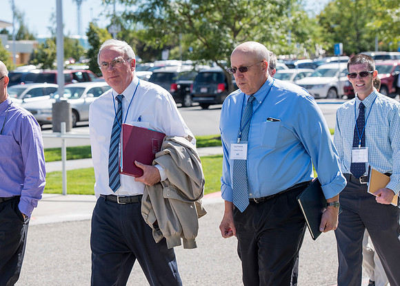 Faculty members come together in preparation of the new school year.