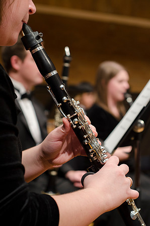 BYU-Idaho's Symphony Band rehearses in the Barrus Concert Hall.