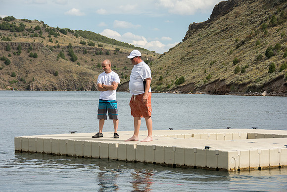 Waterskiing at Ririe Reservoir with BYU-Idaho's President Henry J Eyring. Video shoot for his Fall semester devotional promo video. - Aug 2019