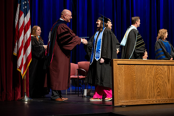 Graduates during convocation for the College of Academic Success & Interdisciplinary Studies.