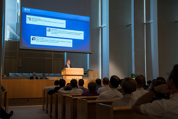 President Clark G. Gilbert reviews the spiritual experience he had preparing for and presenting his remarks at his inauguration.