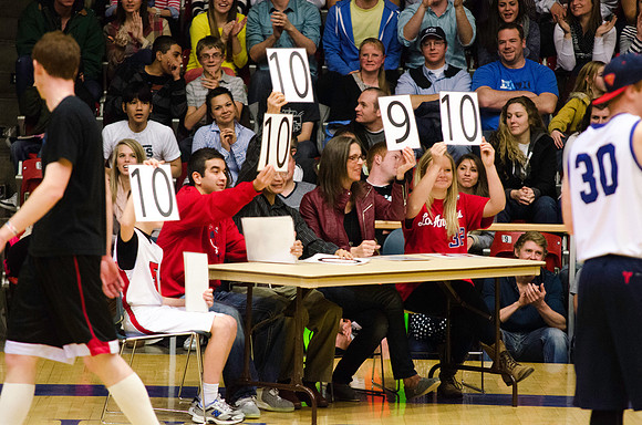 Judges during game.