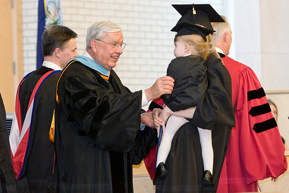 "Elder M. Russell Ballard", Graduation, "Pres. Kim B. Clark", students