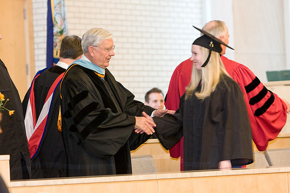 "Elder M. Russell Ballard", Graduation, "Pres. Kim B. Clark", students