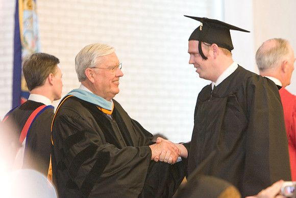 "Elder M. Russell Ballard", Graduation, "Pres. Kim B. Clark", students