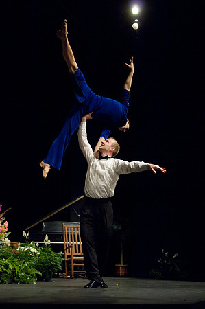 Justin &amp; Karli Love dance during convocation for Performing and Visual Arts.