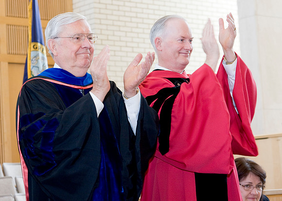 Graduation - April 2008 Elder M. Russell Ballard and Pres. Kim B. Clark