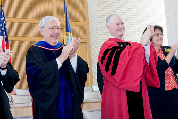 Graduation - April 2008 Elder M. Russell Ballard and Pres. Kim B. Clark