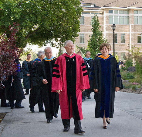BYU-Idaho 2008 summer graduation with Sis. Julie B. Beck the Relief Society General President of The Church of Jesus Christ of Latter Day Saints.