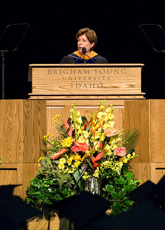 BYU-Idaho 2008 summer graduation with Sis. Julie B. Beck the Relief Society General President of The Church of Jesus Christ of Latter Day Saints.