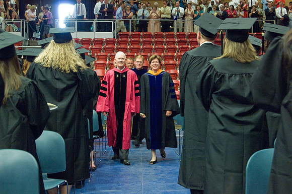 BYU-Idaho 2008 summer graduation with Sis. Julie B. Beck the Relief Society General President of The Church of Jesus Christ of Latter Day Saints.