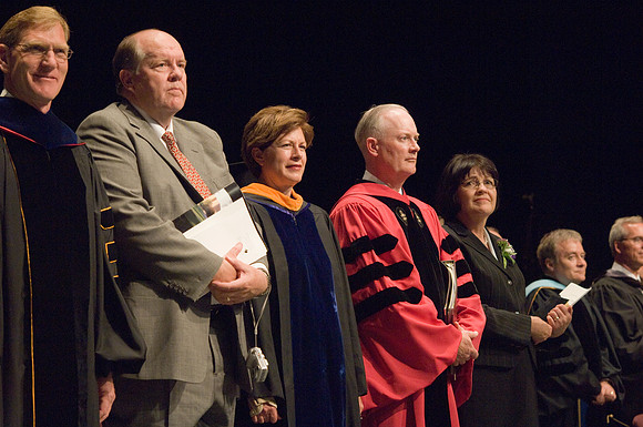 BYU-Idaho 2008 summer graduation with Sis. Julie B. Beck the Relief Society General President of The Church of Jesus Christ of Latter Day Saints.