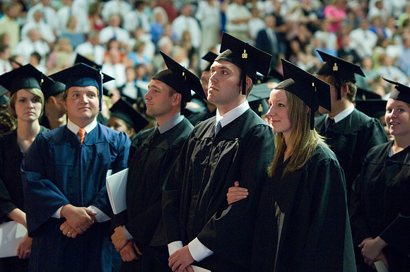 BYU-Idaho 2008 summer graduation with Sis. Julie B. Beck the Relief Society General President of The Church of Jesus Christ of Latter Day Saints.
