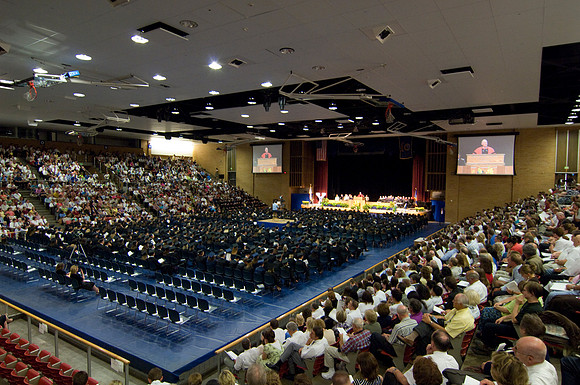 BYU-Idaho 2008 summer graduation with Sis. Julie B. Beck the Relief Society General President of The Church of Jesus Christ of Latter Day Saints.