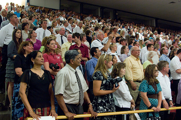 BYU-Idaho 2008 summer graduation with Sis. Julie B. Beck the Relief Society General President of The Church of Jesus Christ of Latter Day Saints.