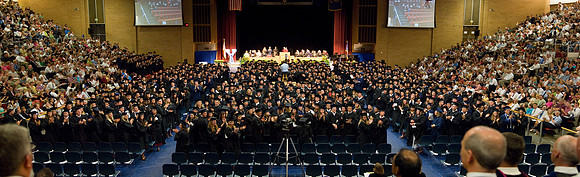 BYU-Idaho 2008 summer graduation with Sis. Julie B. Beck the Relief Society General President of The Church of Jesus Christ of Latter Day Saints.