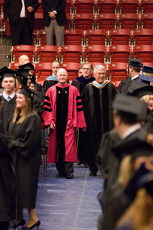 President Dieter F. Uchtdorf commencement speaker, leads processional with President Clark.