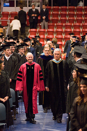 President Dieter F. Uchtdorf commencement speaker, leads processional with President Clark.