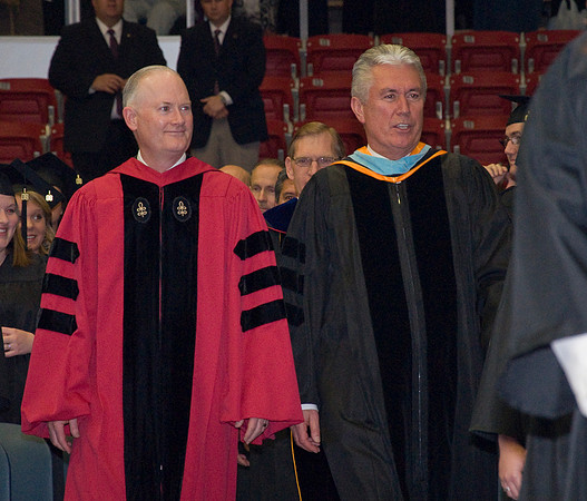 President Dieter F. Uchtdorf commencement speaker, leads processional with President Clark.