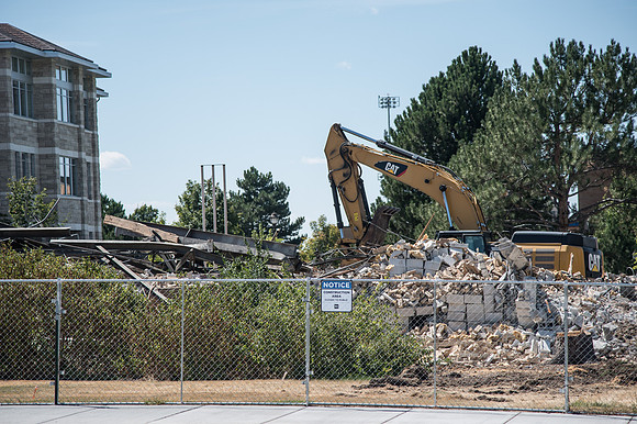 BYU-Idaho Kirkham building demolition. Summer Term