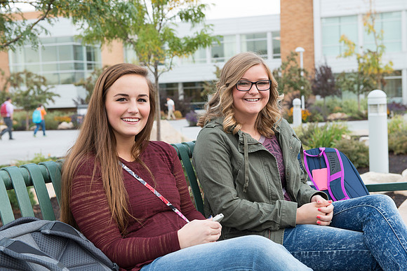 Students at BYU-Idaho; the first day of school Sept 14, 2105.