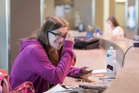 Students at BYU-Idaho; the first day of school Sept 14, 2105.