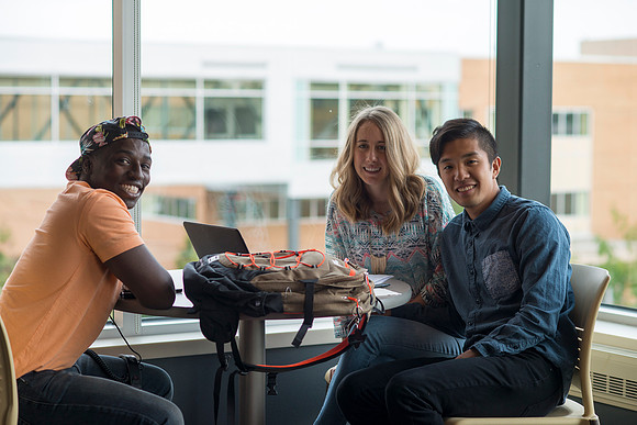 Students at BYU-Idaho; the first day of school Sept 14, 2105.