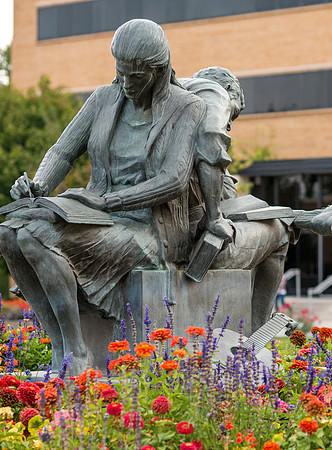 Sculpture on BYU-Idaho campus