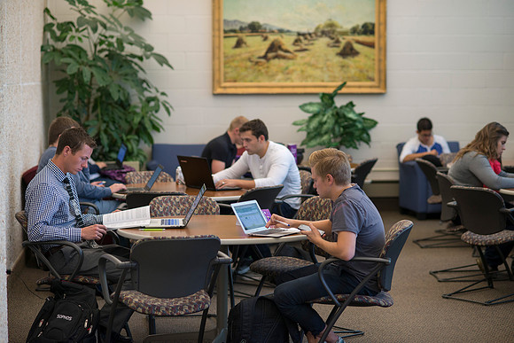 Students at BYU-Idaho; the first day of school Sept 14, 2105.